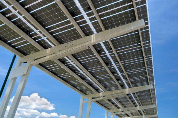 Commercial solar panel installation at a facility in La Porte, TX